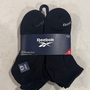 Reebok Men's Black Athletic Socks